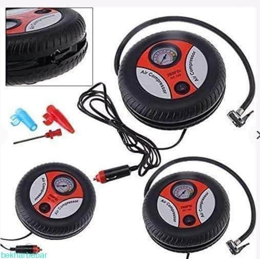 پمپ باد فندکی طرح تایر مخصوص ماشین موتورسیکلت دوچرخه