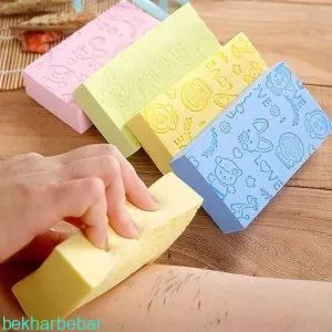 اسفنج حمام لایه بردار بدن و صورت جنس اصل