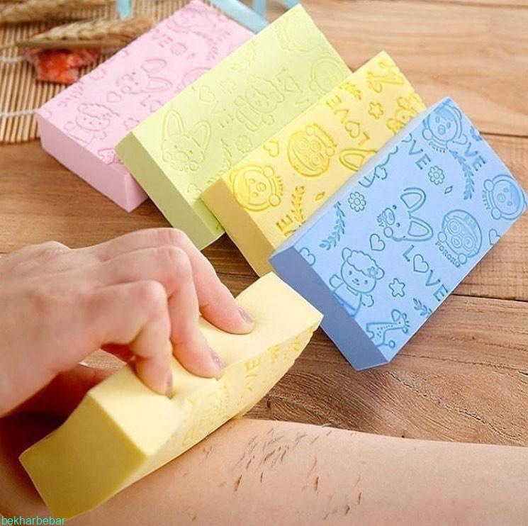 اسفنج حمام لایه بردار بدن و صورت جنس اصل