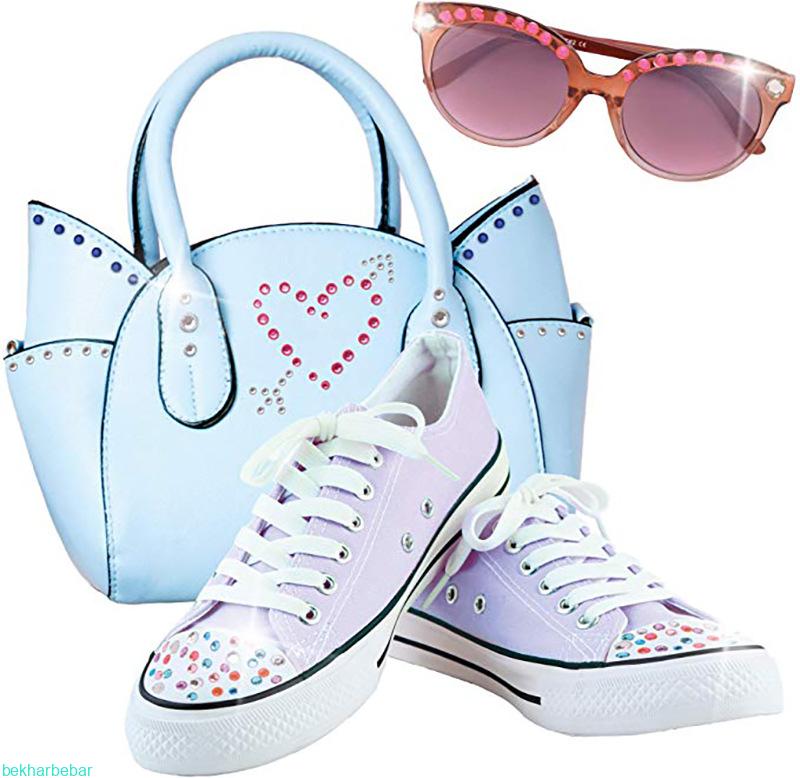 دستگاه نگین زنی و اقلام داخل آن