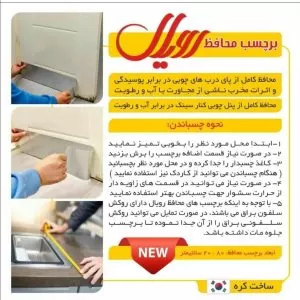 برچسب محافظ درب چوبی رویال