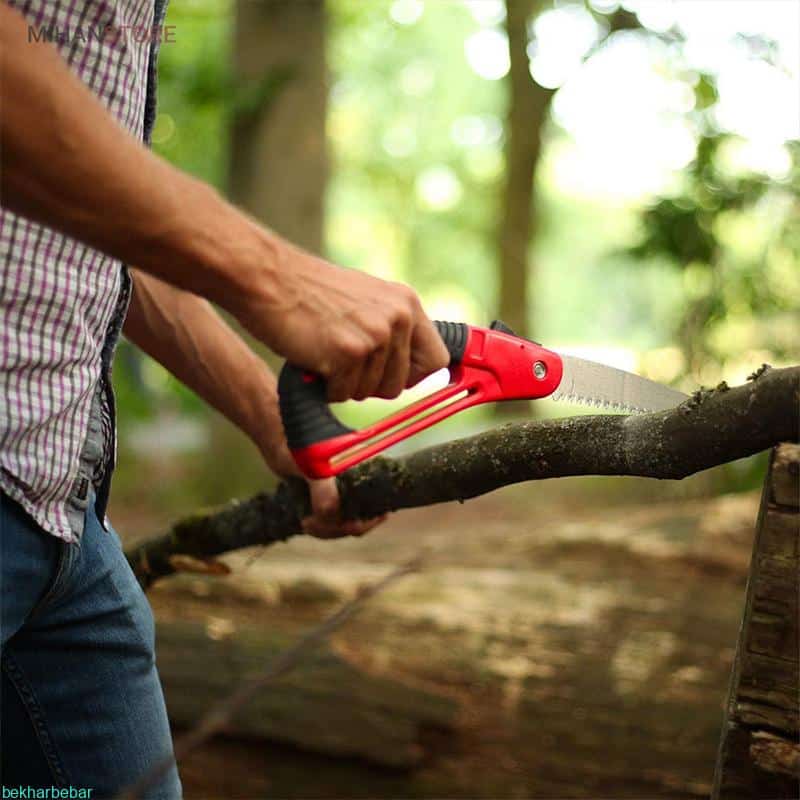 اره تاشو ضامن دار اصل مارک TAT دارای تیغه سه لبه فولادی