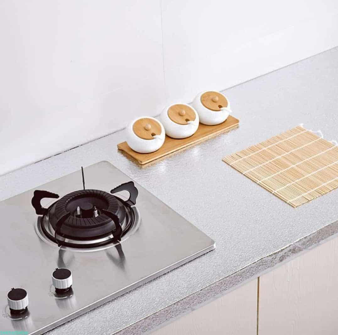 روکش کابینت نقره ای و طلایی برچسب و فویل در متراژ مختلف