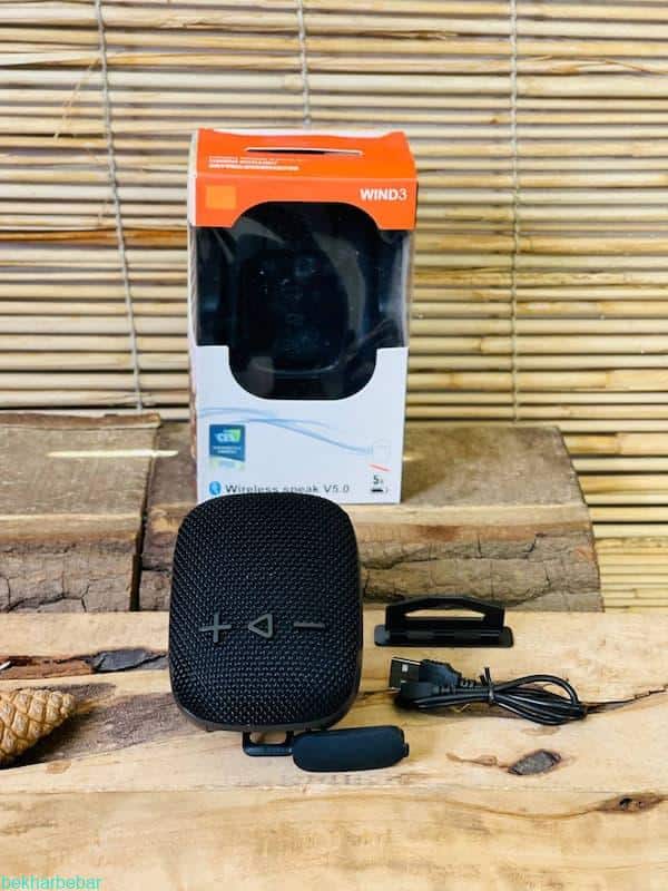 اسپیکر دوچرخه و موتورسیکلت بلوتوثی اصل WIND 3 قابل حمل