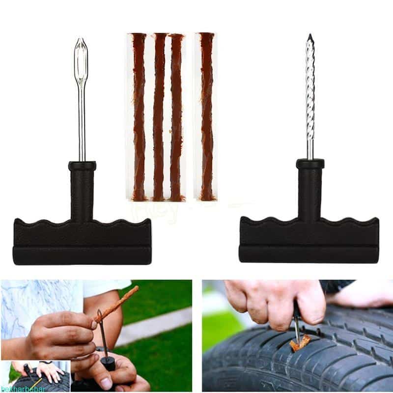 درفش پنچرگیری به همراه نخ تیوپلس و چسب