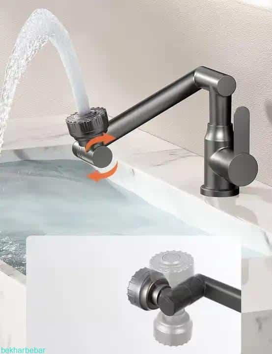 شیر روشویی متحرک و چندکاره