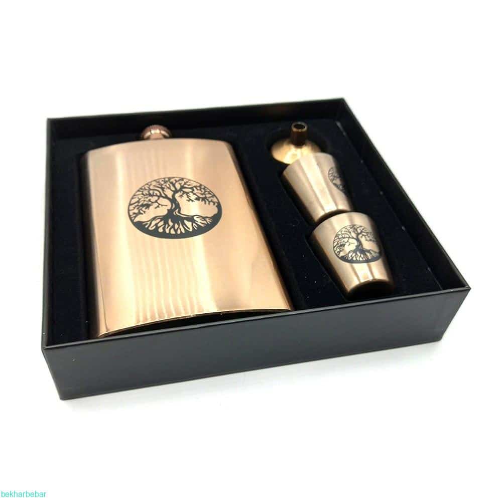 قمقمه کتابی دارای 2 لیوان کوچک